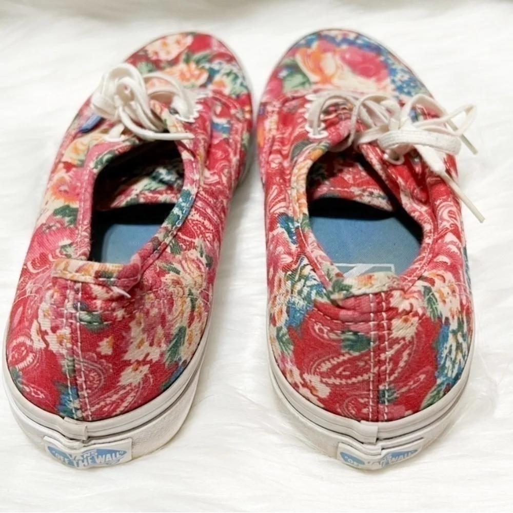VANS Off The Wall Pink Floral Shoes Women’s Size 8 / Men’s Size 6.5